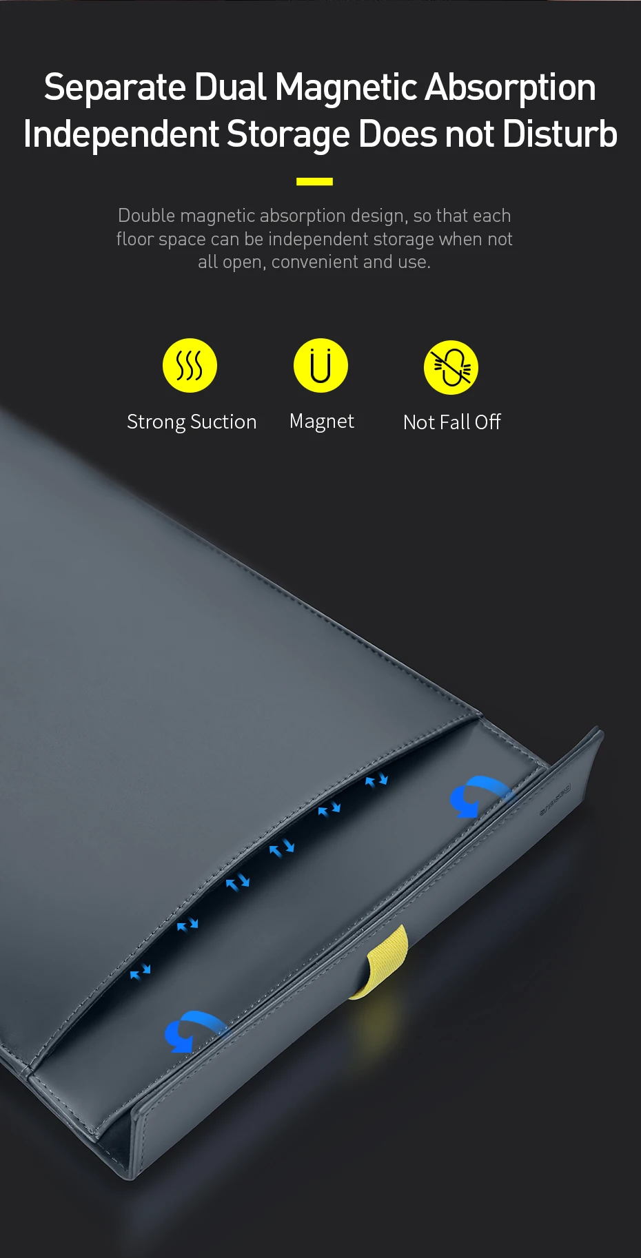 Чехол-сумка Baseus из искусственной кожи для Macbook Air Pro 13 14 15 дюймов, чехол для планшета, ноутбука, компьютера, чехол для iPad Air lenovo