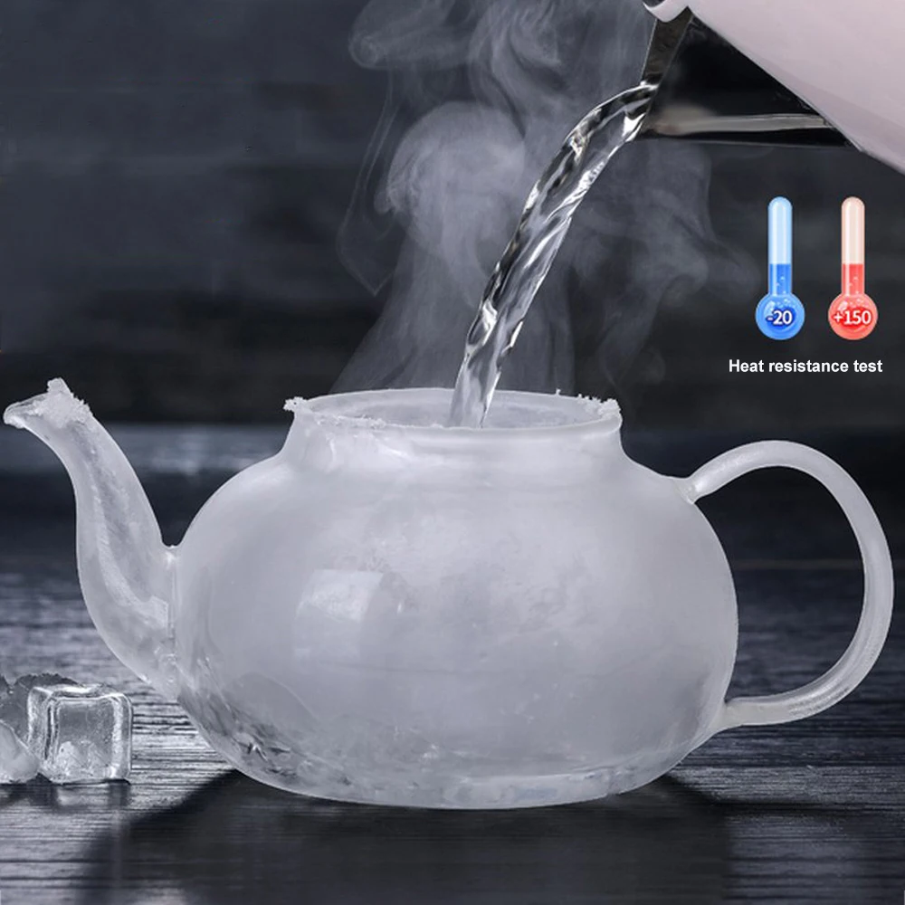 Glass Teapot, Borosilicate Clear Tea Kettle With Removable Stainless Steel  Infuser, Teapot Blooming And Loose Leaf, Tea Maker, Tea Brewer For Camping,  Travel - Temu