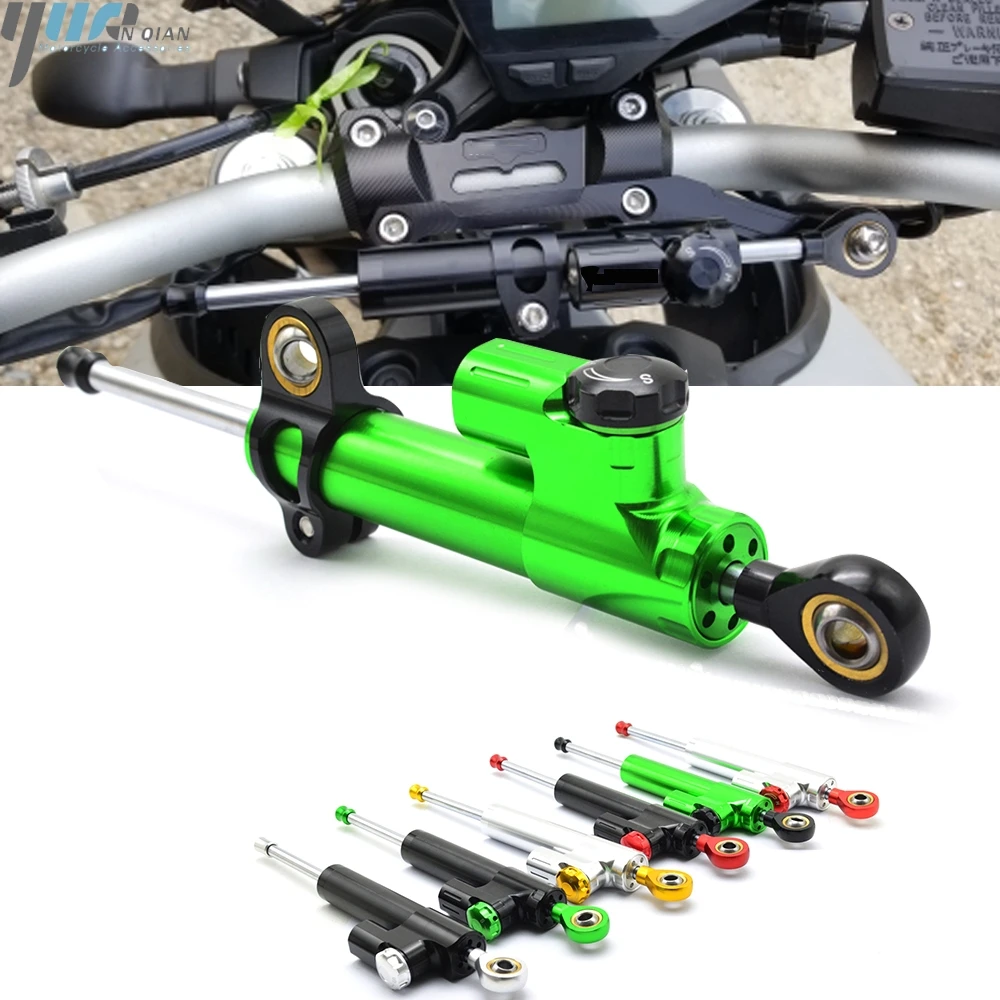 

Universal Motorcycle Aluminum Adjustable Steering Damper Stabilizer For KAWASAKI KLR650 KLX250SF KX250F KLX110L KLX110L J300