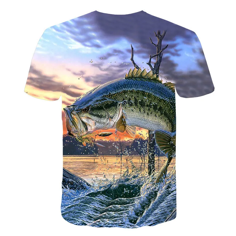 Летняя мужская одежда для рыбалки, с коротким рукавом, для рыбалки, круглая рубашка, пальто, для улицы, для бега, для верховой езды, 3D дышащая одежда для рыбалки - Цвет: 06