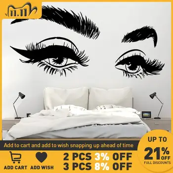 

Funny beauty salo eyes Wall Art Decal Decoration Fashion Sticker For Kids Rooms Diy House Decoration Wall Decoration Murals