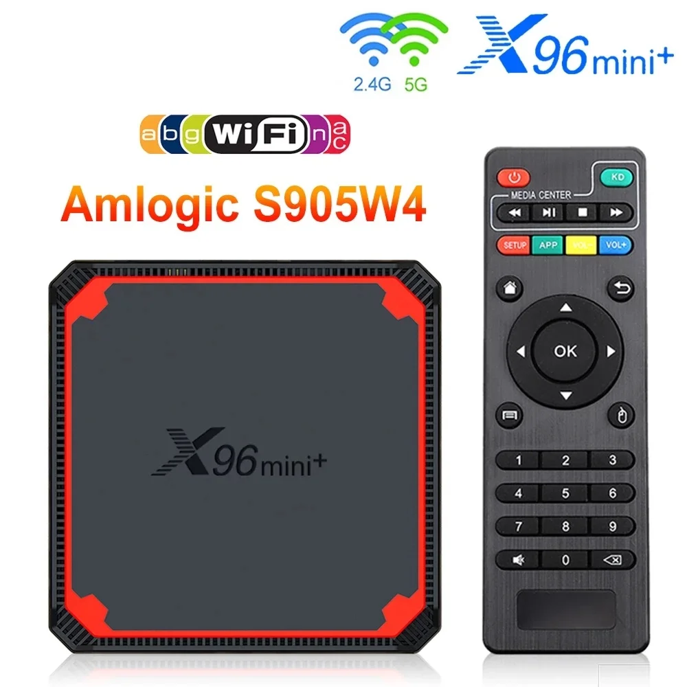 Приставка Смарт-ТВ X96Mini + Android 9 Amlogic S905W4 4 ядра Wi-Fi 4K | Электроника