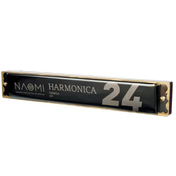 

Naomi Harmonica C Key 24 Hole Harmonica Beginner Harmonica Musical Instrument