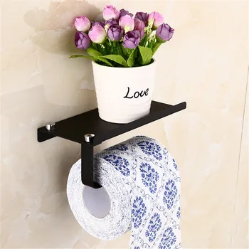 

stainless steel tissue holder mobile phone bathroom paper roll rack Wall Mounted Toilet paper holder wall mount bathroom product