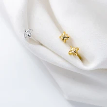 MloveAcc Стерлинговое Серебро 925 пробы милые крошечные звезды CZ 0,5 см X 0,5 см серьги гвоздики простой стиль модные украшения для девушек-подростков женщин