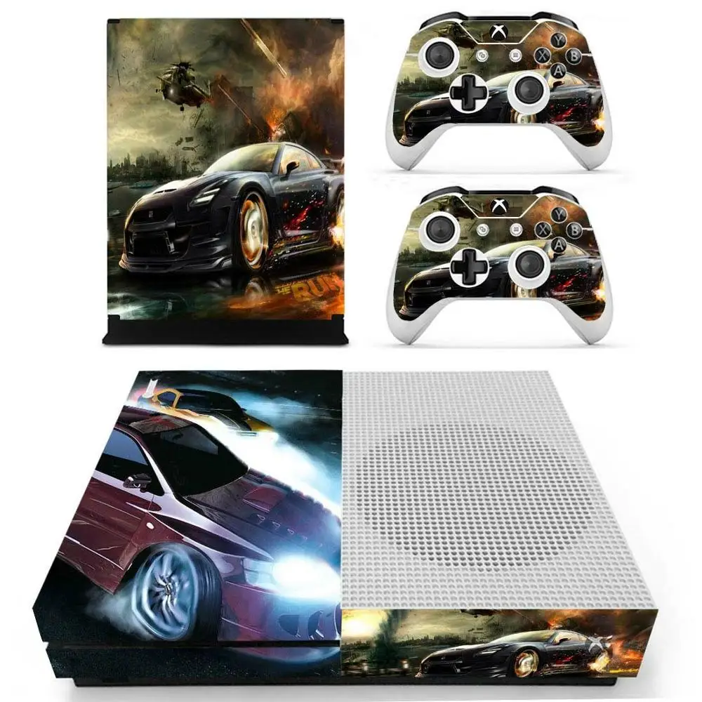 YS-xboxoneS-1438 Наклейка Need for speed Skin для консоли Xbox One S и Kinect и контроллеров для Xbox One Slim Skins sticker s - Цвет: YS-xboxoneS-1438