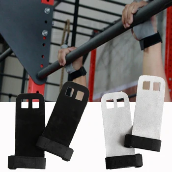 

S/M/L Gym Gloves Hand Grip Synthetic Leather Gymnastics Guard Palm Protectors Glove Pull Up Bar Weight Lifting Gloves