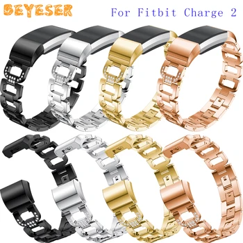 

New Metal Wristband For Fitbit Charge 2 Smart Watch Band Bracelet Adjustable Replacement For Fitbit Charge 2 Smart Watch Strap