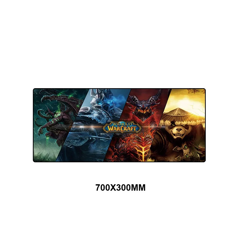 Warcraft коврик для мыши XL большой коврик для мыши Противоскользящий большой стол игровой геймер Коврик для мыши 70x30 см резиновая запирающая кромка компьютерный коврик - Цвет: MSSJ-RW036