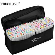 TouchFIVE 30/40/60/80/168 Цвет маркер для рисования набор двойной головой художественный эскиз жирной на спиртовой основе маркеры для анимации Manga