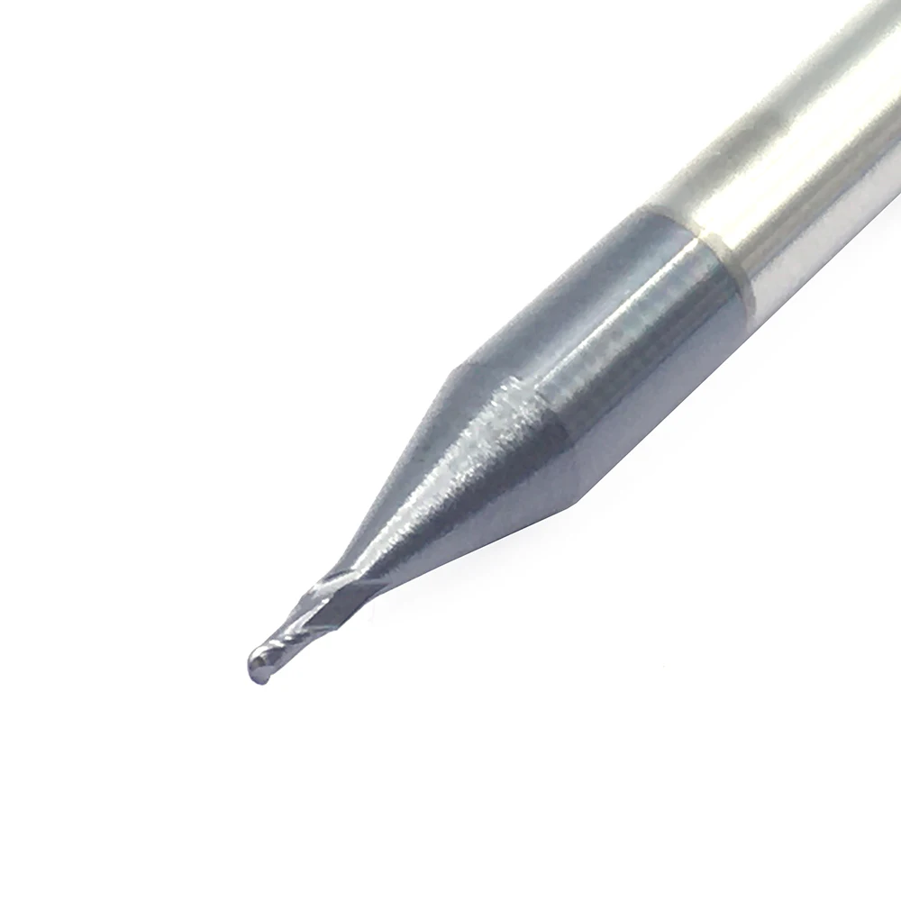 1PC R0.5XD4X50L 2 flute Solid Carbide Ball Nose CNC Milling Cutter HRC50 Tungsten Steel Ball Nose End Mill Cutting Tools