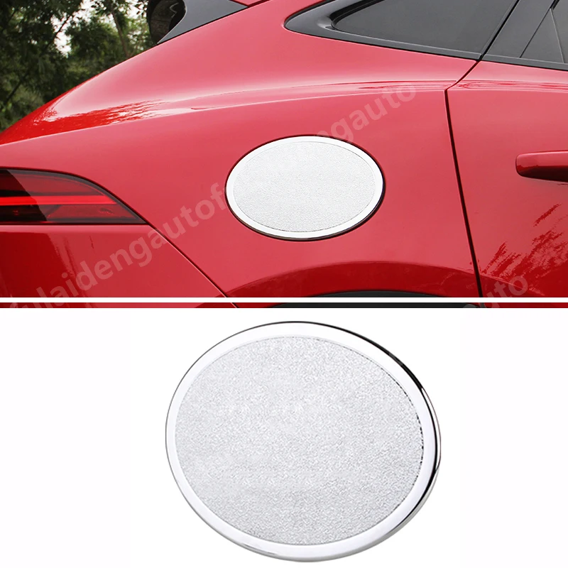 1pcs For Jaguar Epace 20182019 Abs Chrome Tank Cover Fuel Tank Cap Trim Car Accessories