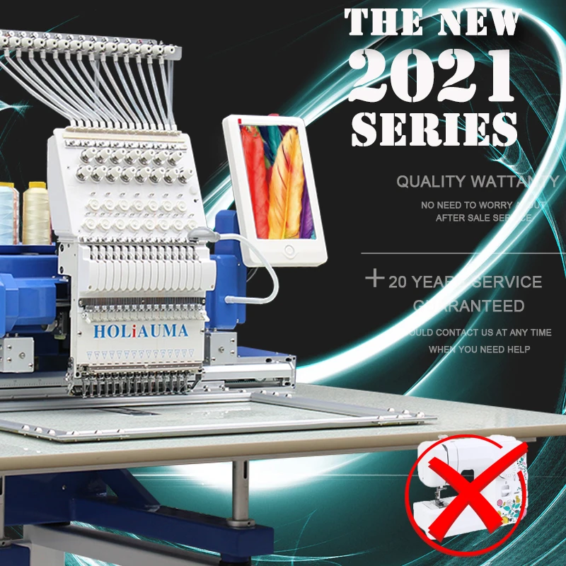 5 Years Warranty !!! Holiauma High Precision Zsk Type 1 Head Computerized Digital Embroidery