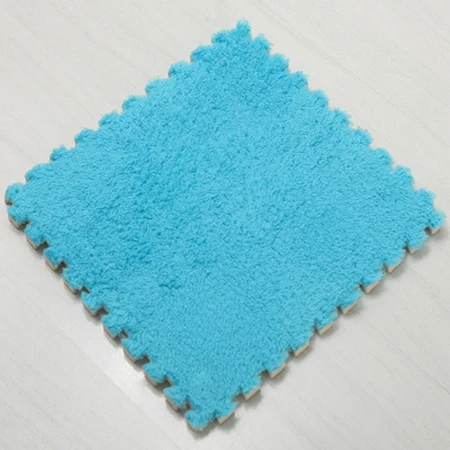 Blue Лидер продаж, 30*30*1 см, для гостиной, спальни, детей, детей, мягкий ковер, волшебный лоскутный пазл, накладные головки, детский коврик для лазания, 1 шт - Цвет: Blue