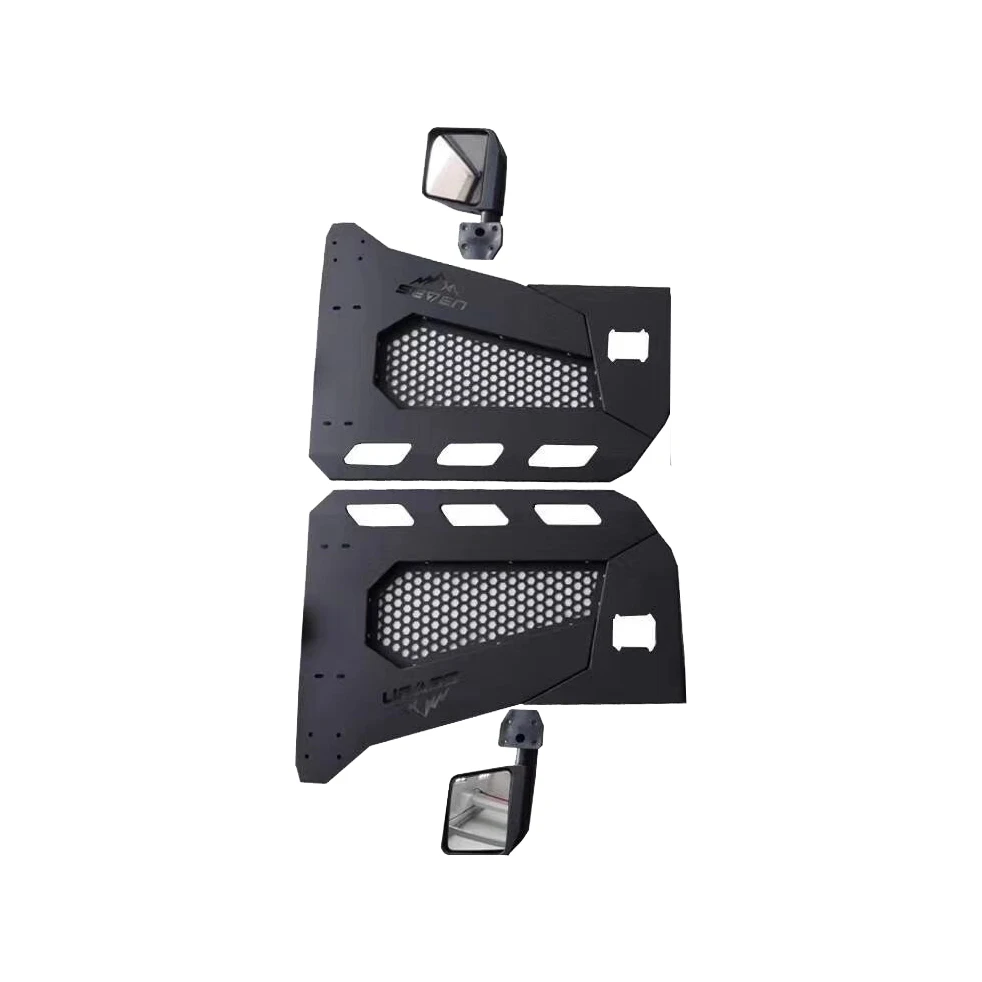 

Steel Doors Tube Door Black with Rear Mirrors & Locks For Jeep JK wrangler 2007-2017(Set) -Only 2 Doors J364 Lantsun