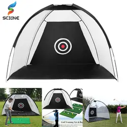 1M 2M Golf Cage Practice Net Training Indoor Outdoor Sport Golf Exercise Equipment Garden Trainer Portable Golf Training Tent