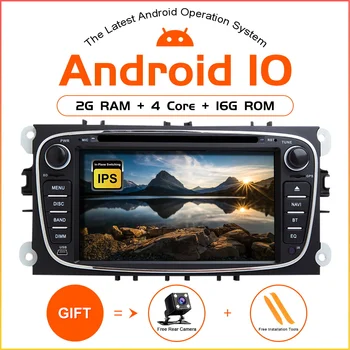 

ZLTOOPAI Android 10 Auto Radio For Ford Focus 2 S-Max C-Max Mondeo 4 Galaxy Kuga 2008-2010 Car GPS Stereo Car Multimedia Player