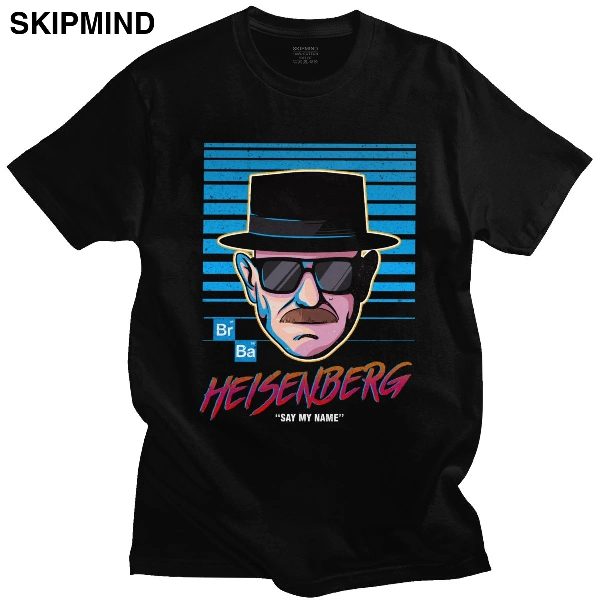 Humor Male Heisenberg Breaking Bad Tshirt Short Sleeves Crewneck Cotton