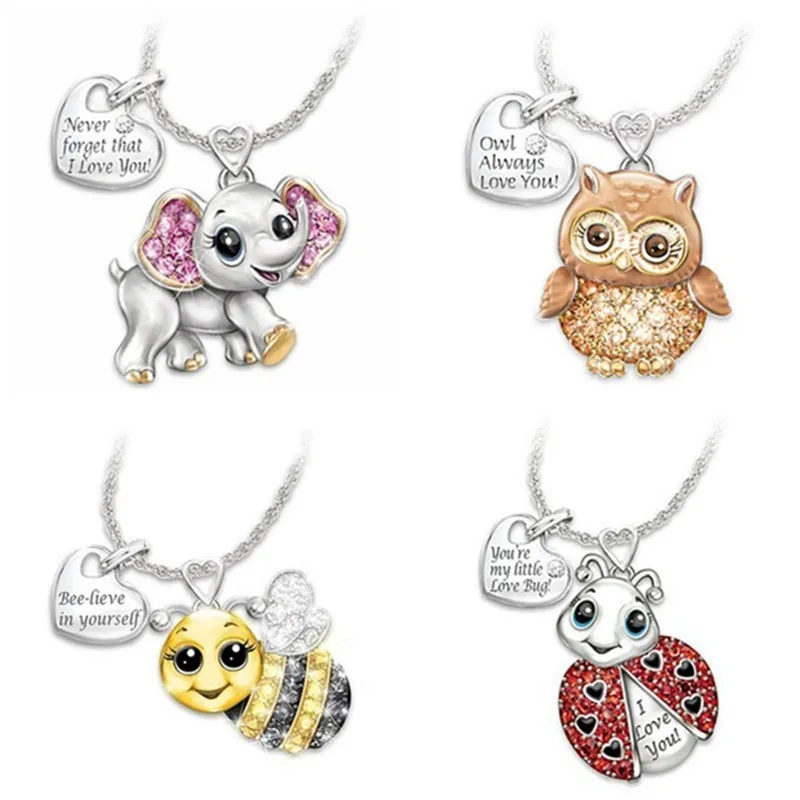 DoreenBeads мода рисунок с животными ожерелье для женщин аксессуары девочек волна