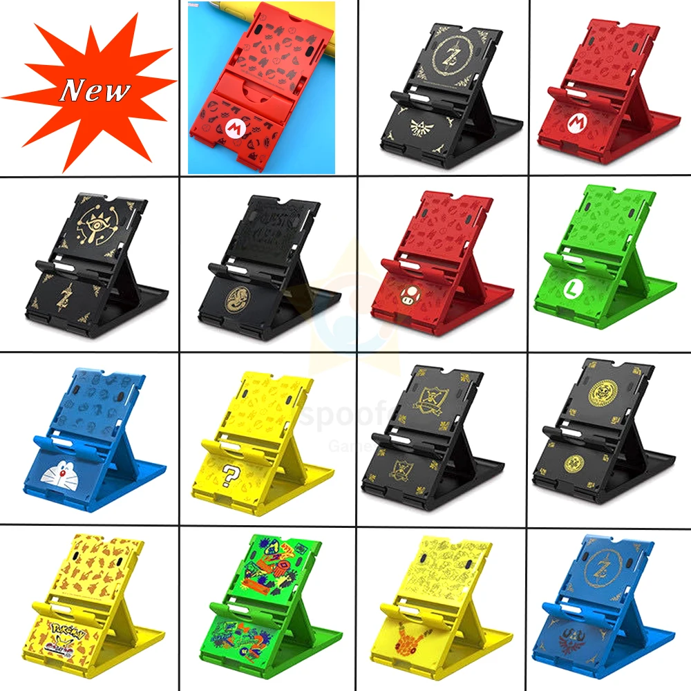 

2020 New Animal-Crossings Stand Adjustable Shell Holder Game Cards Case 2 in 1 Storage Box for Nintendo Switch Accessories