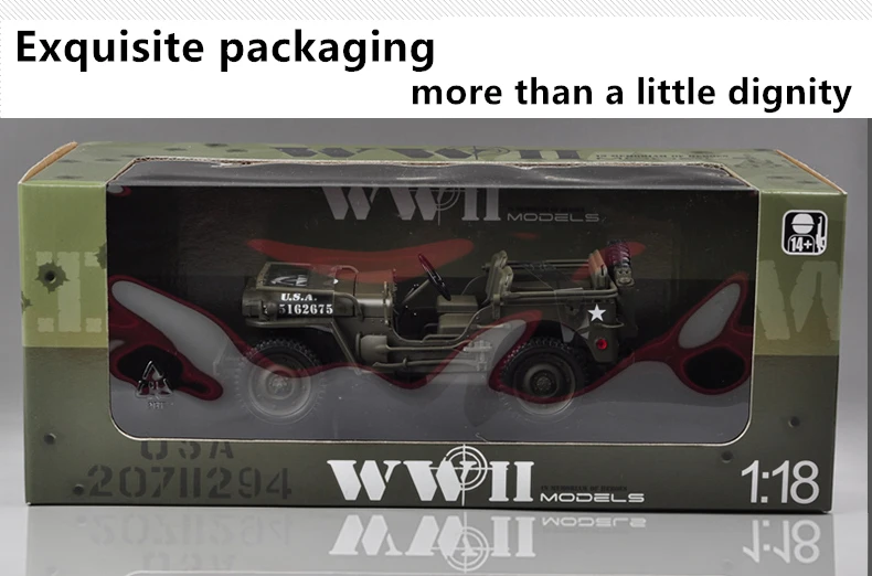 Welly 1:18 джип Уиллис сплав модель автомобиля Моделирование Украшение автомобиля коллекция Подарочная игрушка Литье под давлением модель игрушка для мальчиков