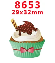 8653 30 шт мультяшный персонаж плоское украшение из смолы PR 8048 - Цвет: 8653