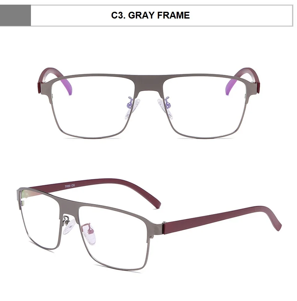 ELECCION сплав оптические очки рамки мужские сверхлегкие квадратные от близорукости, по рецепту очки 2019 мужские полные очки с прозрачными