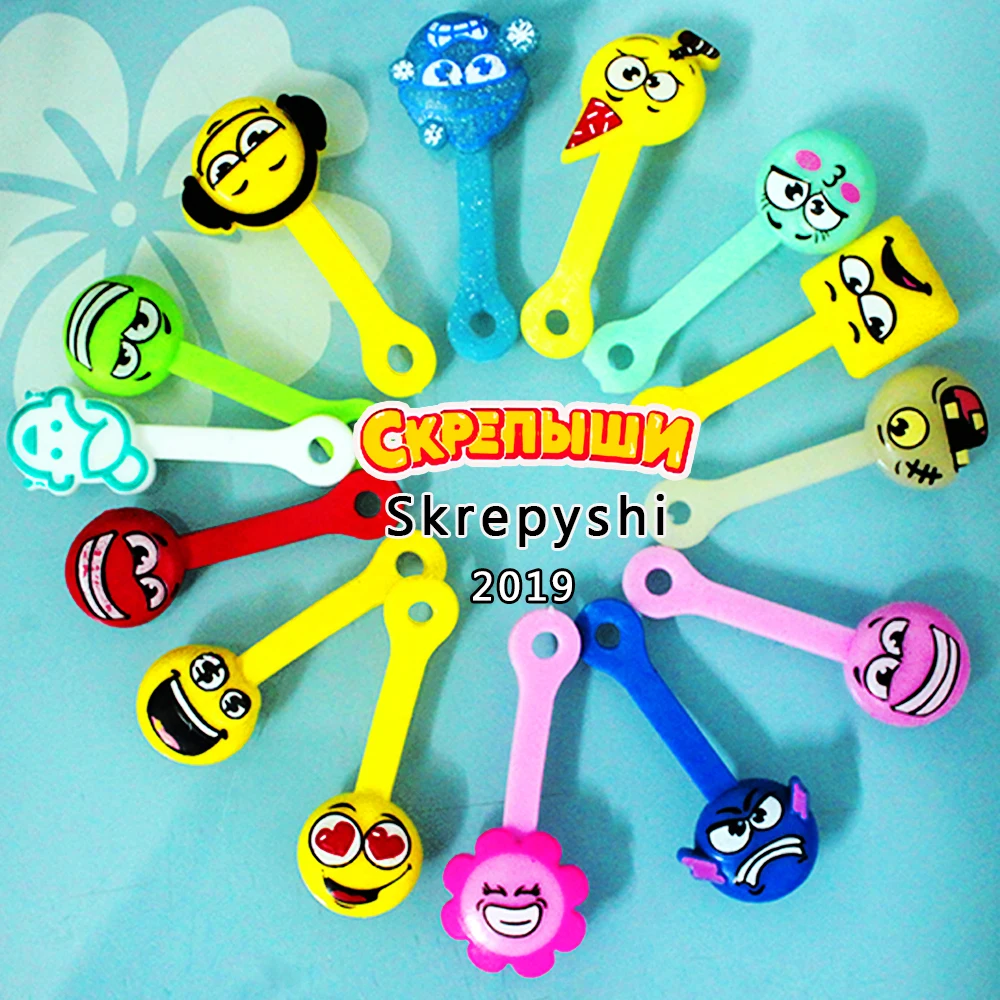 Desk Organizer 10PCS Skrepyshi Magnit Russia Magnet Pen Organizer Staple Children's Scraper Series