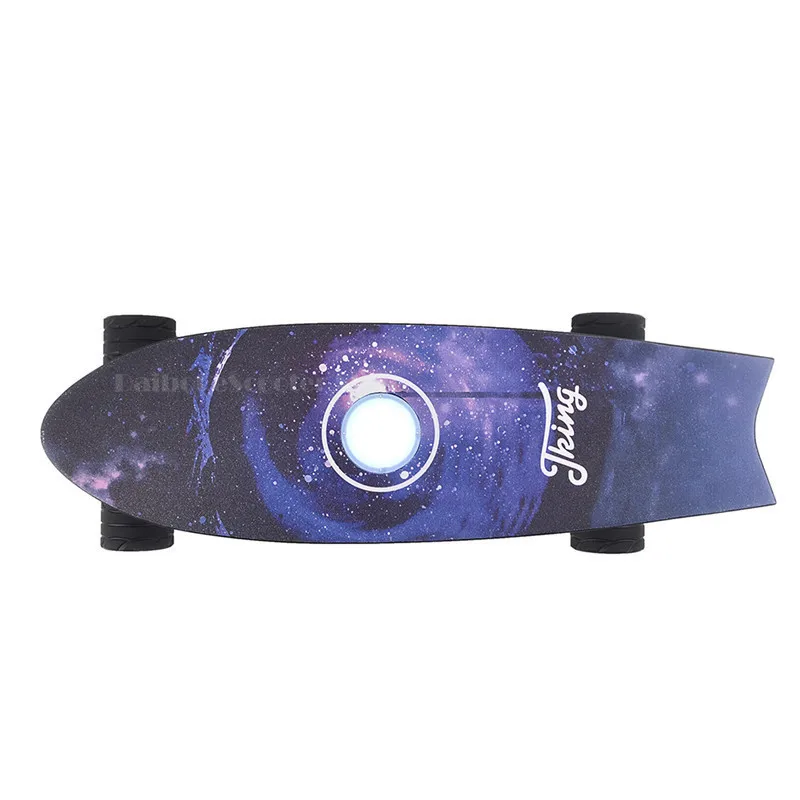 Mini Four Wheel Electric Scooter 350W 4 Wheels Electric Skateboard With Bluetooth Speaker Small Fish Plate Skate Board (1)