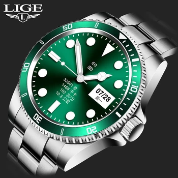 

LIGE Smart Watch Men Watches smartwatch IP67 Waterproof Sports Fitness Full Circle Full Touch Screen Bluetooth Call Music Player