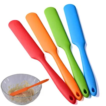 

Long Handle Silicone Spatula Heat Resistant Flexible Non-Stick Slim Spatula Cake Cream Mixer Scraper Jars Blender Baking Tools