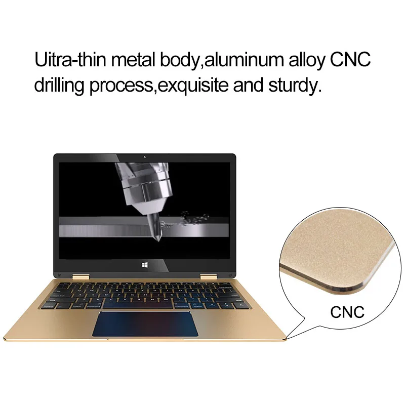  11.6 inch touch screen Netbook 2 in 1 convertible Laptops 360 degree rotating notebook computer min