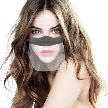 

Male Lady Transparent Plastic Mask Chef Kitchen Service Mask Anti-splash Anti Pollution Pm2.5 Mascarilla Lavable Mouth Mask