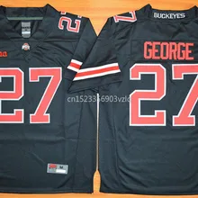 Новое поступление высокое качество Eddie Джордж#27 футболка колледжа Джерси S-XXXL