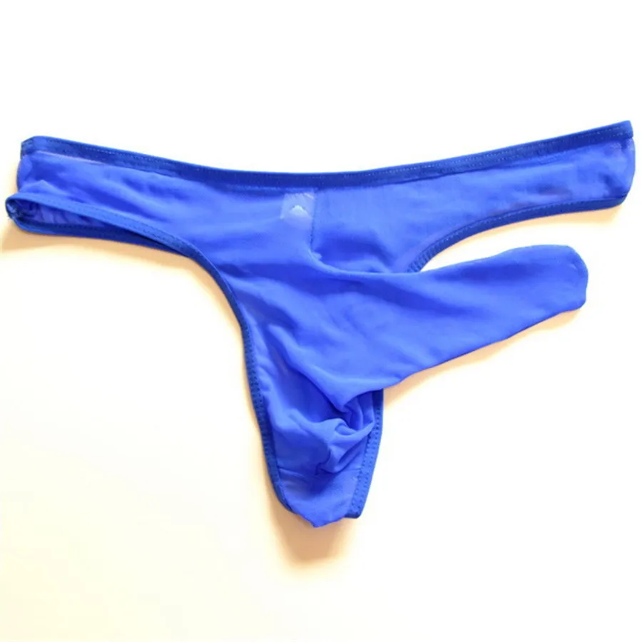 Сексуальные стринги для мужчин эротическое Сетчатое нижнее белье с Т образным