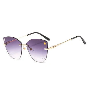 

2020 New Fashion Sunglasses Women Men Luxury Brand Designer Cat Eye Large Frame Sun Glasses For Female Street Snap Glasses