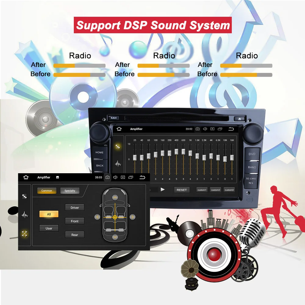 Flash Deal Bonroad 2Din Android 9.0 Car Radio DVD Multimedia Player For Opel /Vauxhall/ Antara/ VECTRA /ZAFIRA /Astra  J GPS Navigation 1