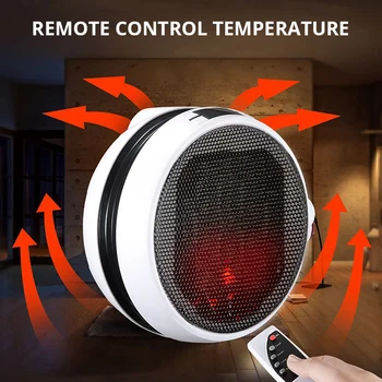 

Electric Wall Heater Mini Portable Plug-in Personal Space Warmer for Indoor Heating Camping Any Place Adjustable Mini heater