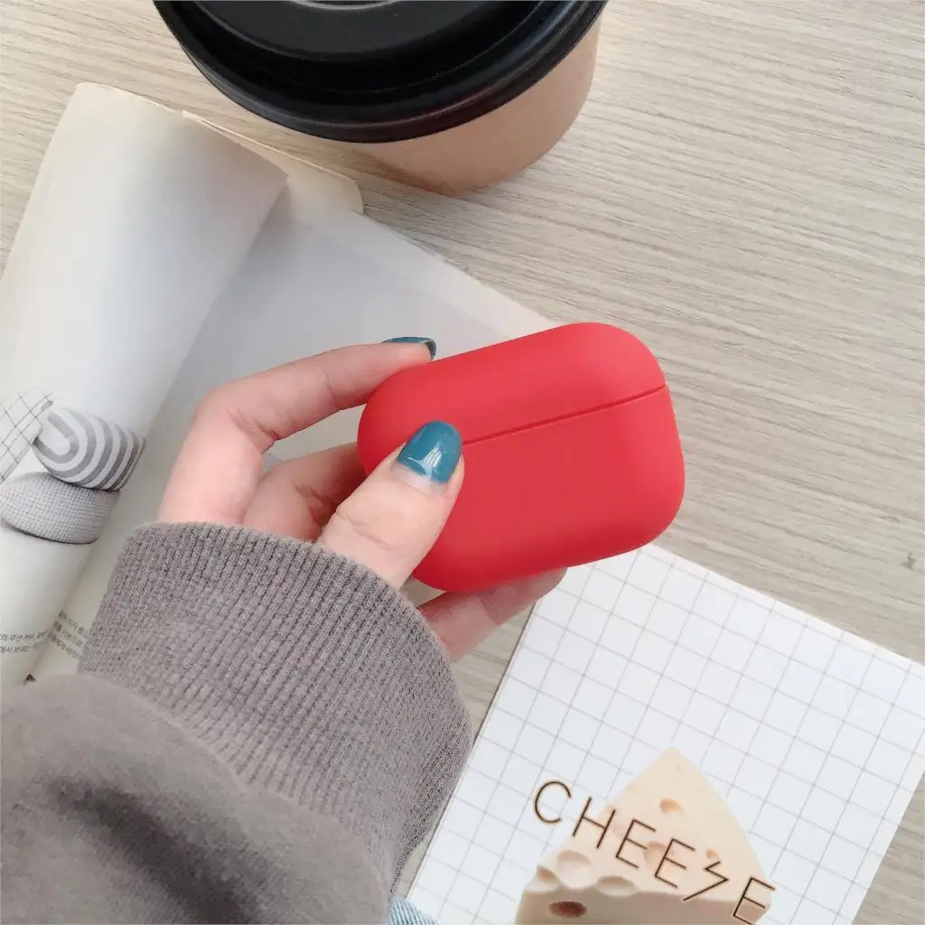 YOMILE прекрасный сплошной цвет песчаник PC чехол для наушников для Apple AirPods 3 Чехол AirPods3 цветной Full iphone Earpods аксессуары чехол