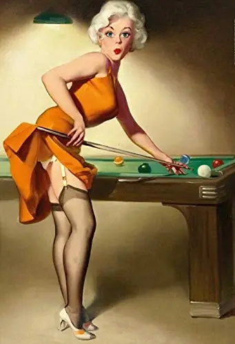 Billiards Theme Metal Tin Sign 8x12 Inch Home Kitchen Travel Decor Retro Tin Sign