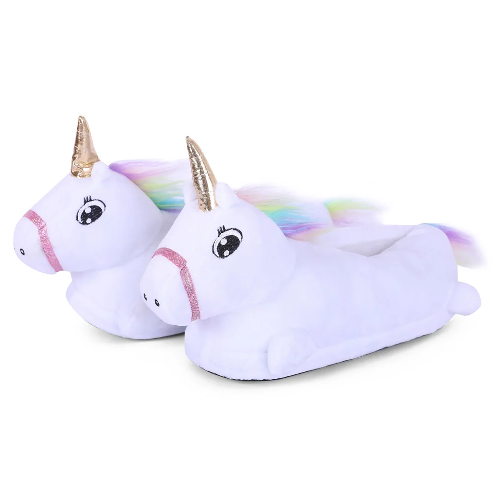 Unicorn Colorful Star and Rainbow Slippers