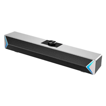 

D6 Usb Computer Speaker Home Desktop Sound Bar Bluetooth Wired Connection for Pc, Laptop, Tv, Phone