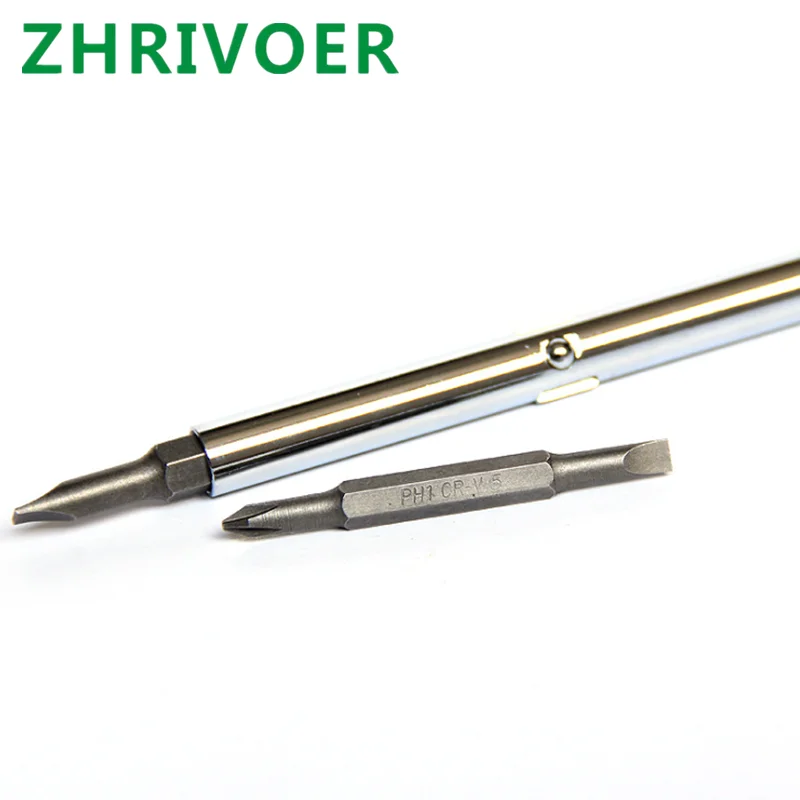 Multifunctional hardware tool dual-purpose screwdriver set with crosshead and slotted screwdriver for maintenance