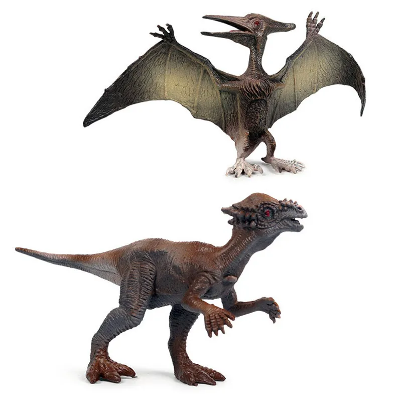Jurassic моделирование сплошной динозавр игрушка набор диких животных тираннозавр Дракон позвоночника Дракон Птерозавр статический динозавр модель подарок