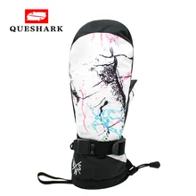 Мужские Сенсорный экран для женщин лыжные перчатки водонепроницаемые длинные наручные Велоспорт Лыжный спорт варежки ветрозащитные теплые сноуборд 5 пальцев перчатки