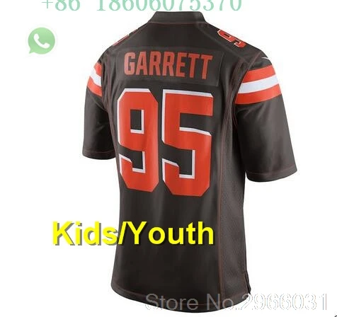 А+++ качественная детская одежда Myles Garrett 95 Denzel Ward 21 Jarvis Landry 80 Baker Mayfield 6 jersey Cleveland - Цвет: for kids youth