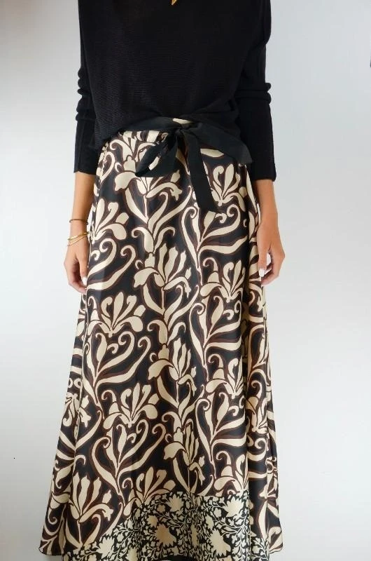 GREYMODA FALDA MUJER LARGA satern ESTAMPADO серый Moda