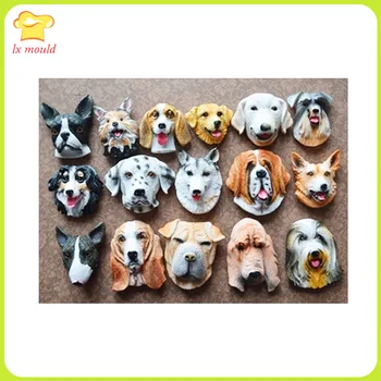 

dog head chocolate mold cake decorating silicone molds