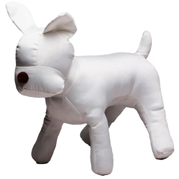 

Cotton Dog Model Dog Sets Dog Clothes Display Mannequin for Pet Store Pet Clothing Apparel Collar Decorations Show-White