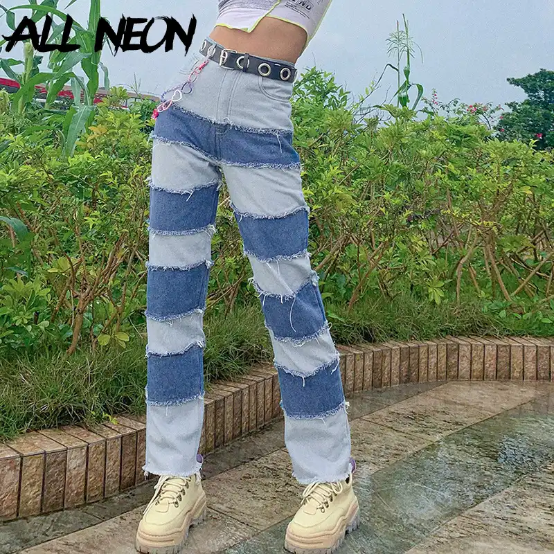 street hip hop collages casual jeans